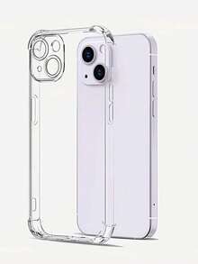 TPU 極簡螢幕保護透明防震加強四角 1 件裝透明防摔手機殼，相容 /Apple/Redmi/OPPO 智慧型手機，透明防摔手機保護殼、手機殼、手機套、四角防摔手機殼 - 無色 - 查看 117