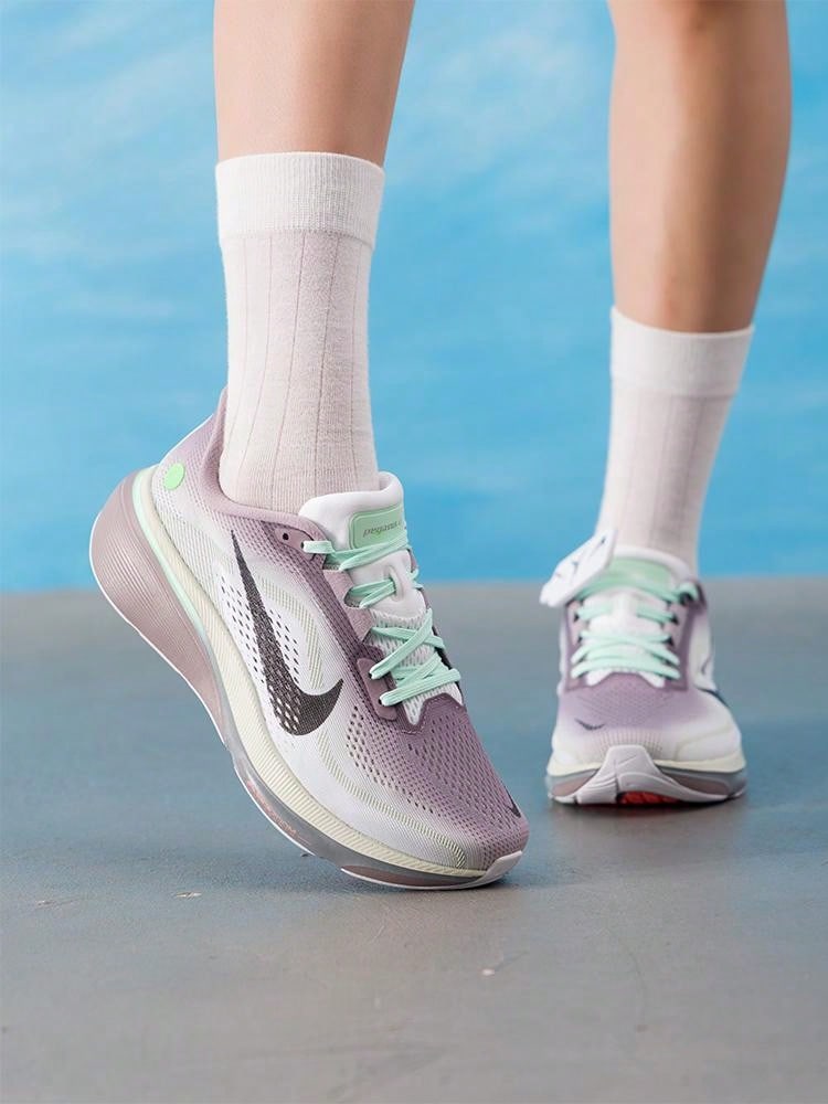 Nike Women's Running Shoes W AIR ZOOM PEGASUS 42 26 Summer New Mesh Breathable Training Running Shoes IW2037-220 - Purple/Green - View 1