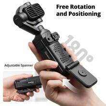 Ambitful DP03 Magnetic Mount Bracket, Foldable Expansion Adapter Base Compatible With D JI Osmo Pocket Series, Multi-Hole Cold Shoe Extension Fixed Holder - View 7