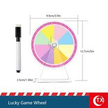 Rewritable DIY Lucky Spin Wheel, Acrylic Blank Rotating Game Wheel, Suitable For Party, Team Building, Classroom Rewards, Drinking Games, Fun Interactive Spin Wheel For Kids And Adults - View 13