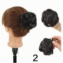 Elegant Synthetic Hair Bun Hair Clip-In Extensions, Heat-Resistant Fiber, Suitable For All Hair Types, Daily Party Women's Hairstyle Styling Accessories - Multicolor - View 6