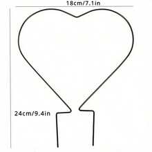 Heart-Shaped Plant Support, Casual Style Indoor/Outdoor Garden Support Structure With Post Design, Sturdy And Lightweight, Suitable For Potted Plants, Enhances Greenery Aesthetics, Applicable For Home And Office Environments. Heart-Shaped Design, Stable Structure, Ideal Choice For Plant Enthusiasts. - Multicolor - View 9
