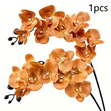 1/6pcs Artificial Orchid Flowers, Large Vivid Phalaenopsis Orchid Flower Stems, Classic Style Artificial Orchid Branches, Decorative Silk Phalaenopsis Flowers, Ideal For Home Decor, Weddings, Halloween And Thanksgiving - Phalaenopsis Orchid - View 31