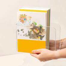 1/2/3/5 buah, Penahan Buku Akrilik Transparan Tebal Kapasitas Besar, Desain Minimalis, Tersedia Berbagai Gaya. Sempurna untuk Rak Buku Kamar Tidur, Rak Penyimpanan Buku Ruangan, Rak Buku, Kotak Penyimpanan Rumah - MultiWarna - View 9