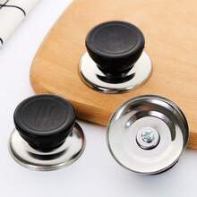 5/10/15pcs Heat-Resistant Pot Lid Replacement Handles, Stainless Steel Base, Universal Glass Lid Accessories For Wok, Frying Pan And Home Cookware - View 9