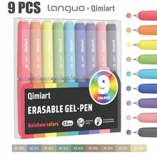 Pastel Rainbow Erasable Gel Pens, 9 Pack Multi Color Retractable Erasable Pens For Notebook Planner Drawing - Color Style Randomized - View 3