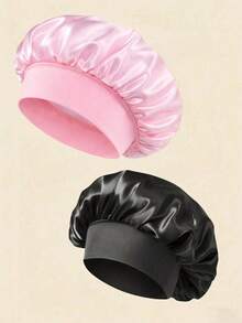 Soft Satin Silk Sleep Cap, Elastic Fit Lightweight Hair Bonnet, Suitable For Curly, Braided, Natural And Long Hair, Overnight Hair Protection - Multicolor - View 14