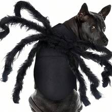 HaoX Pet Spider Cosplay Costume Set, Halloween Funny Dress-Up Outfit, Holiday Gift Party Decoration Clothes, Cat & Dog Transformation Costume(Cat Halloween,Dog Stuff,Dog Costumes Halloween)Puppy Keep On She In Black Cat Costume Puppy Dog Cat Clothes - Multicolor - View 7