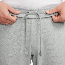 Nike Elastic Waist Cuff Fitness Sports Pants Men's Style-528717-063 - Light Grey - View 5