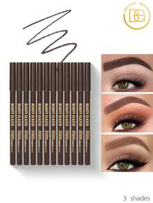 beauty glazed 12pcs Eyebrow & Eyeliner Pencil Set - Waterproof & Smudge-Proof Eyebrow Pencil - Long-Lasting Makeup Effect, Precise Eyebrow Shaping - set B - View 1