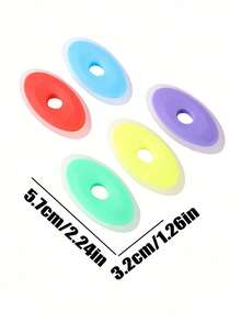5/10pcs Random Color Erasable Pen Erasers, Suitable For Thermal Neutral Pens And Fountain Pens, Student Homework Practice Calligraphy Correction Erasers, Back To School Essential - Multicolor - View 3