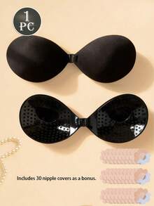 1pc Front Closure Invisible Push-Up Bra, With Straps & Strapless 2 Styles Available, Secure Fit For Dresses And Formal Wear - Multicolor - View 10