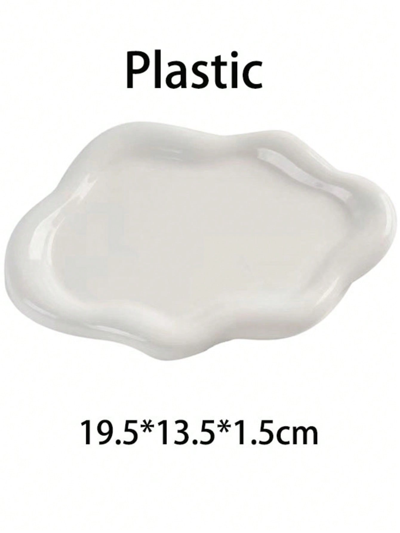 White cloud jewelry tray