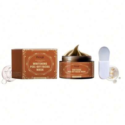 The Peel-Off Mask (With A Scraper) Gently Cleanses The Facial Skin, Controls Oil, Tightens, Brightens, Hydrates And Moisturizes