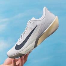 Nike New Men's Breathable Mesh Running Shoes With Responsive Cushioning For Training And Racing - Grey/Royal Blue - View 4