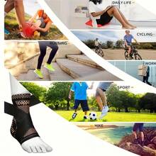 1pc Unisex Ankle Support Compression Sleeve, Suitable For Daily Sports, Exercise, Fitness, Cycling, Yoga, Pilates, Camping, Hiking, Walking, Basketball Ankle Guard - A - View 4