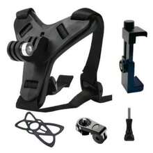 Chest Harness & Helmet Chin Strap Action Camera Accessories Kit, Harness Mount For SJCAM, AKASO, D*JI Osmo Series Cameras For Cycling Vlog Recording - View 1