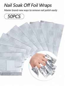 Bộ dụng cụ tẩy sơn gel đa năng, kẹp ngâm tẩy móng, cây đẩy da móng, dũa móng, miếng bông tẩy trang, bộ dụng cụ tẩy móng làm móng tại nhà - Nhiều màu - Xem 7