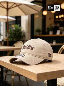 New Era Baseball Cap Brand Letter Embroidery Unstructured Dad Hat Khaki Adjustable Sports Cap Unisex - Khaki - View 4