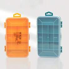Double-Sided Metal Storage Box, Multi-Function Plastic Tool Storage Box, Rectangular Parts Box, Suitable For Electronic Components, Screws, Beads - Green - View 4