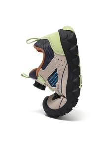 mini bala 幼兒戶外功能運動鞋 2026 新款，網布拼接防撞鞋頭旋轉扣輕量休閒童鞋 - 咖藍色調 - 查看 6