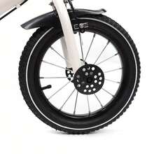 White Compact‑Sized Bicycle With 14‑Inch Wheels, Carbon‑Steel Framed Kids Cycle Equipped With Height‑Modifiable Seat For Flexible Riding Position Adjustment. This Lightweight Framed Two‑Wheeler Features Adaptable Saddle Height - White - View 4