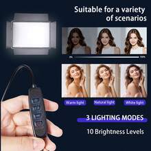LED Video Light Strip With Extendable Tripod - Adjustable Brightness Lighting, Suitable For Photography Studio, Makeup Shooting, Live Streaming, Product Photography And Social Media Content Creation - Black - View 3