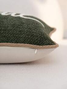 1件綠色感恩字母刺繡枕套，適合室內裝飾，感恩節裝飾，四季通用枕套，不含枕芯 - 綠色 - 查看 9