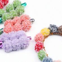 23/53/103 Pieces Of Mixed-Color Long Curly Plush Jewelry, Durable Polyester Pendant, Suitable For DIY Beading Pens, Necklaces, Bracelets, Etc. - Assorted Colors - View 7