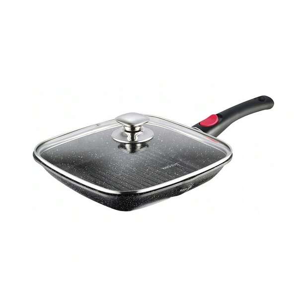 Patelnia Grillowa 24cm Pokrywką 24