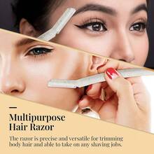 Ennva Dermaplane Razor For Women | Face Razor & Eyebrow Trimmer | Multipurpose Facial Hair Removal Tool With Disposable Blades, 6Pcs​ - 6pcs - View 6