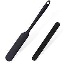2pcs Silicone Wax Spatulas, Non-Stick Hair Removal Scraping Tools, Reusable Hard Wax Scrapers For Home And Salon Body Care (2pcs Black) - Multicolor - View 6