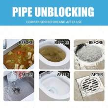 Pipe Unblocking Powder, Drain Unblocking Agent, Pipe Dredging Agent, Pipe Cleaning Powder, Can Dissolve Blockages In Kitchen Sinks And Bathroom Drains Caused By Hair, Soap Residue And Grease, Efficiency Powerfully Dissolve - 2CJ-330 - View 8