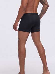 Snug League 3pcs/Set Men's Ice Silk Underwear, Mesh Lightweight Sports Boxer Briefs, Summer Comfortable Thin Cool Boxer Shorts - Multicolor - View 5