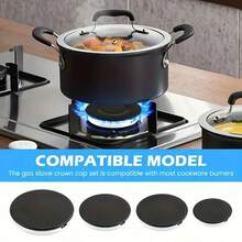 Kitchen Gas Stove Accessories Upgrade Essential Aluminum Stove Wind Guard Gas Stove Flame Concentrator Flat Top Convex Top Wind Ring 8pcs/11pcs Optional, Aluminum Gas Stove Wind Guard Set - Flame Center Protection Cover, Suitable For Various Sizes Of Gas Stoves, Lightweight And Durable, Can Enhance Flame Concentration, Save Gas, And Keep Gas Stove Clean. Kitchen Kitchen Accessories Kitchen Stove Cover Kitchen Utensils Kitchen Decoration Kitchen Supplies Gas Burner Stove - View 10