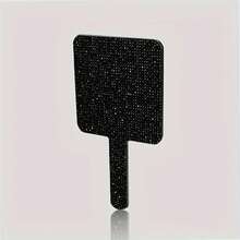 Sparkling Rhinestone Handheld Makeup Mirror - Portable Battery-Free Makeup Mirror, Suitable For Weddings And Travel - Multicolor - View 5