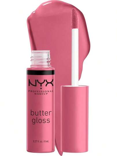 NYX PROFESSIONAL MAKEUP Butter Gloss, Non-Sticky Lip Gloss - Madeleine (Mid-Tone Nude)
