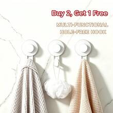 Shower Suction Cup Hooks, 33 Lbs Weight Capacity, Plastic Material. These Modern Shower Suction Cup Hooks Are Suitable For Kitchen And Bathroom Walls, Glass And Mirrors - Creamy White - View 7