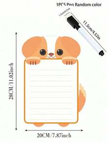Panda Shaped Magnetic Refrigerator Calendar Set, Includes Magnetic Whiteboard Marker And Eraser Cloth, Can Be Attached To Refrigerator Surface, Convenient For Storage And Access, Monthly And Weekly Planning Writing Areas, Reusable Kitchen Planner, Includes Refrigerator Magnets And Magnetic Whiteboard Marker - Multicolor - View 15