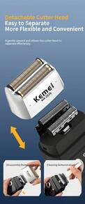 Kemei KM-2026/2027 Men's Electric Shaver USB Rechargeable Reciprocating Shaving Machine Wireless Electric Razor Beard Trimmer Suitable For Business Travel Gift For Men - Multicolor - View 6