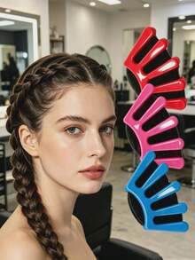 3pcs Women Girls Hair Styling Tools, Easy French Braiding Device, DIY Magic Sponge Hair Styling Accessories - Multicolor - View 9