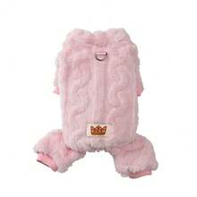 1pc Pet Plush Four-Legged Jumpsuit Dogs Autumn/Winter Warm Outfit Outdoor Windproof Pets Fleece Clothes Suitable For Small Cats Dogs Chihuahua Yorkshire Terrier - Multicolor - View 23