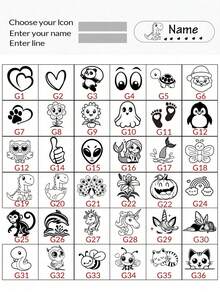 Customized Name Clothing Stamp Personalized Waterproof Clothing Stamp Cartoon Animal Signature Stamp With Name Label Set For Laundry Marking, Back To School 2026 - Mermaid - View 7