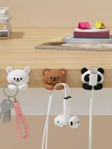 4/1pc Cute Rabbit Adjustable Phone Stand | Aesthetic Rabbit Desktop Phone Holder | Hands-Free Anti-Slip Phone Stand | Room Decor And Student Daily Essential Gift, Phone Stand - Color - View 7