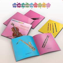 Tarjetas Visuales Divertidas, Explora el Reconocimiento de Objetos, Autos Famosos, Acertijos e Instrumentos Musicales, Tarjetas de Vocabulario Interactivas, Excelente Herramienta de Aprendizaje para el Hogar y la Escuela - Tarjetas reversibles - Ver 5
