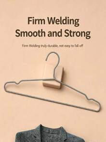 10/20/40pcs 304 Stainless Steel Hangers, Simple Solid Color, Suitable For Home Use - Default - View 5