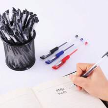 15pcs European Standard Neutral Carbon Office Pens 0.5mm Bullet Tip Red Blue Black Student Stationery Back To School - Pen - View 8