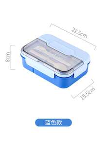 44oz 成人便當盒，密封餐點準備容器，附 3 或 4 格分隔與醬料杯，可洗碗機清洗與微波加熱 - 彩色 - 查看 14