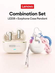 Lenovo LE208 Bluetooth Earphones With Protective Case, Bluetooth 6.0 Instant Pairing, Low Latency, Hi-Fi Sound Quality, ENC Smart Noise Cancellation, Long Battery Life, Wireless Earbuds For Smartphones, Computers, Christmas, Camping, Vacation - View 14