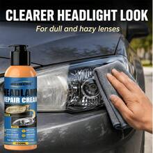 Headlight Restoration Paste - Removes Yellow Oxidation, Scratches, Fog And Haze, Headlights Become Bright Instantly - Suitable For Car Front And Rear Lights, Prevents Yellowing And Oxidation - Effective Refurbishment Solution - 150ml - View 10
